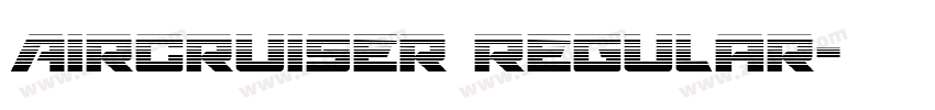 Aircruiser Regular字体转换